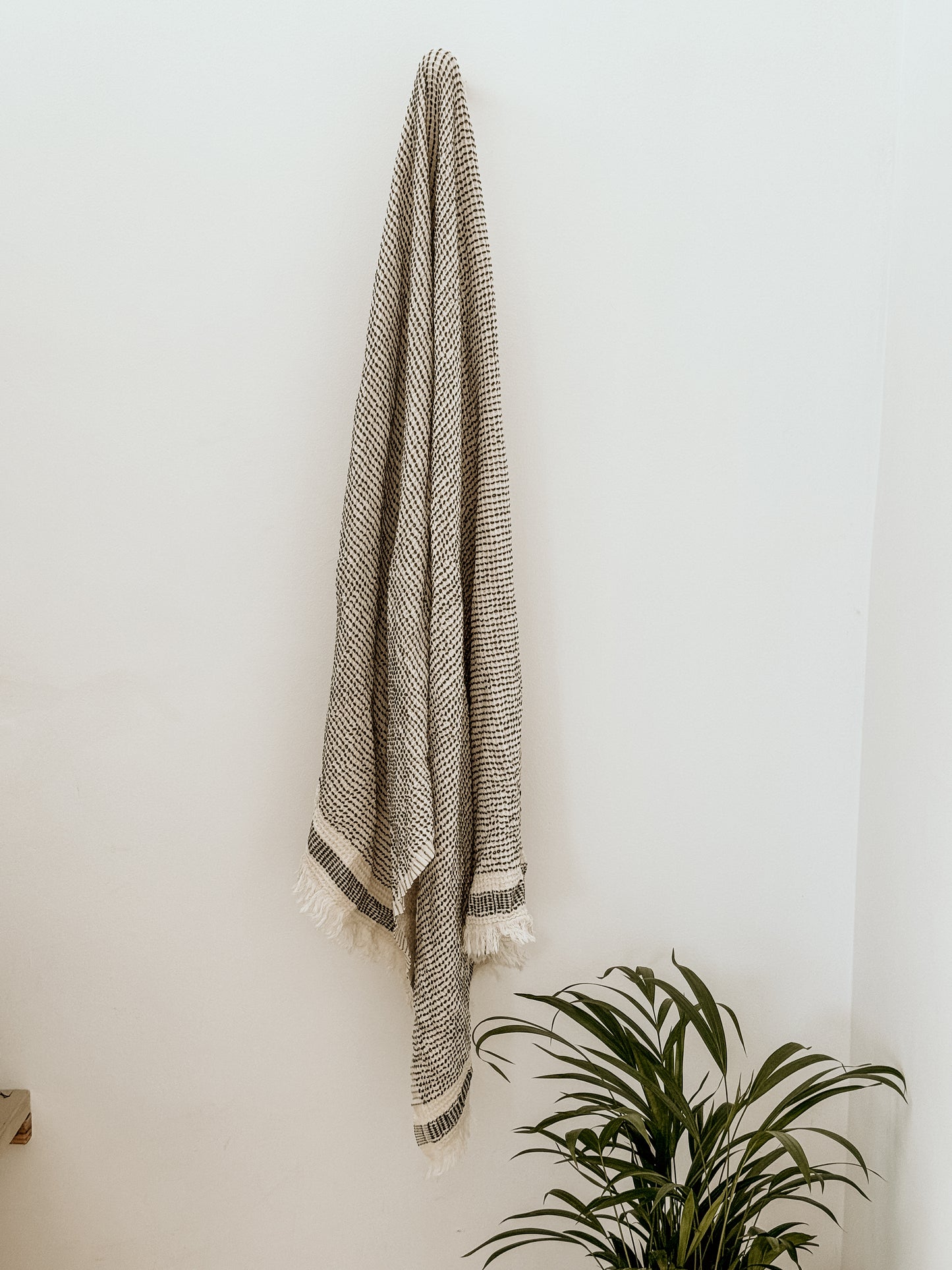 Waffle Weave Towel | Iron Grey