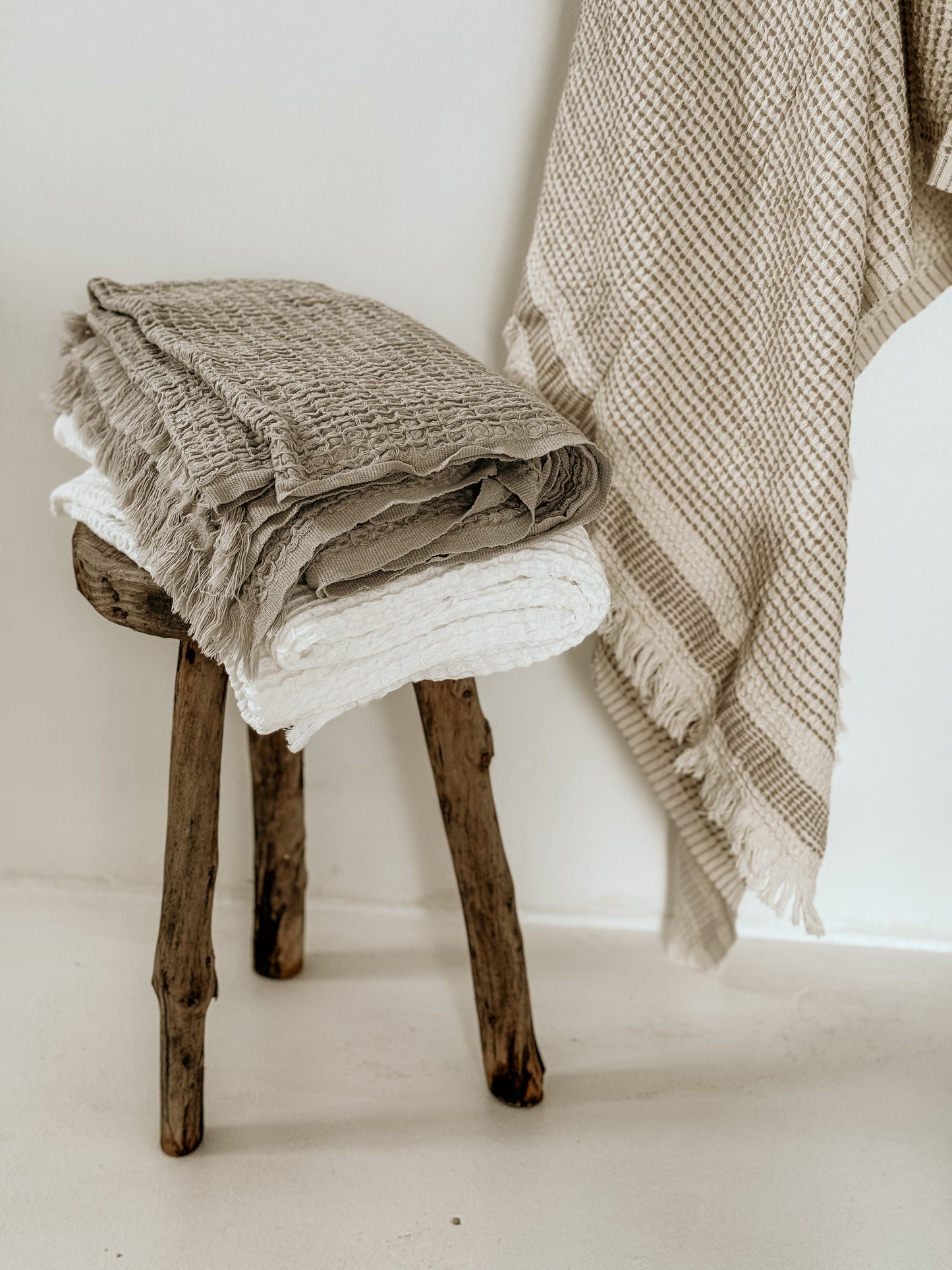 Waffle Towel | White