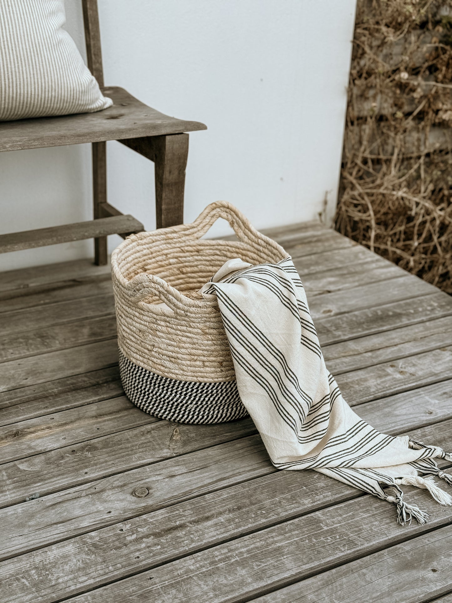 Zebra Bottom Basket | Large