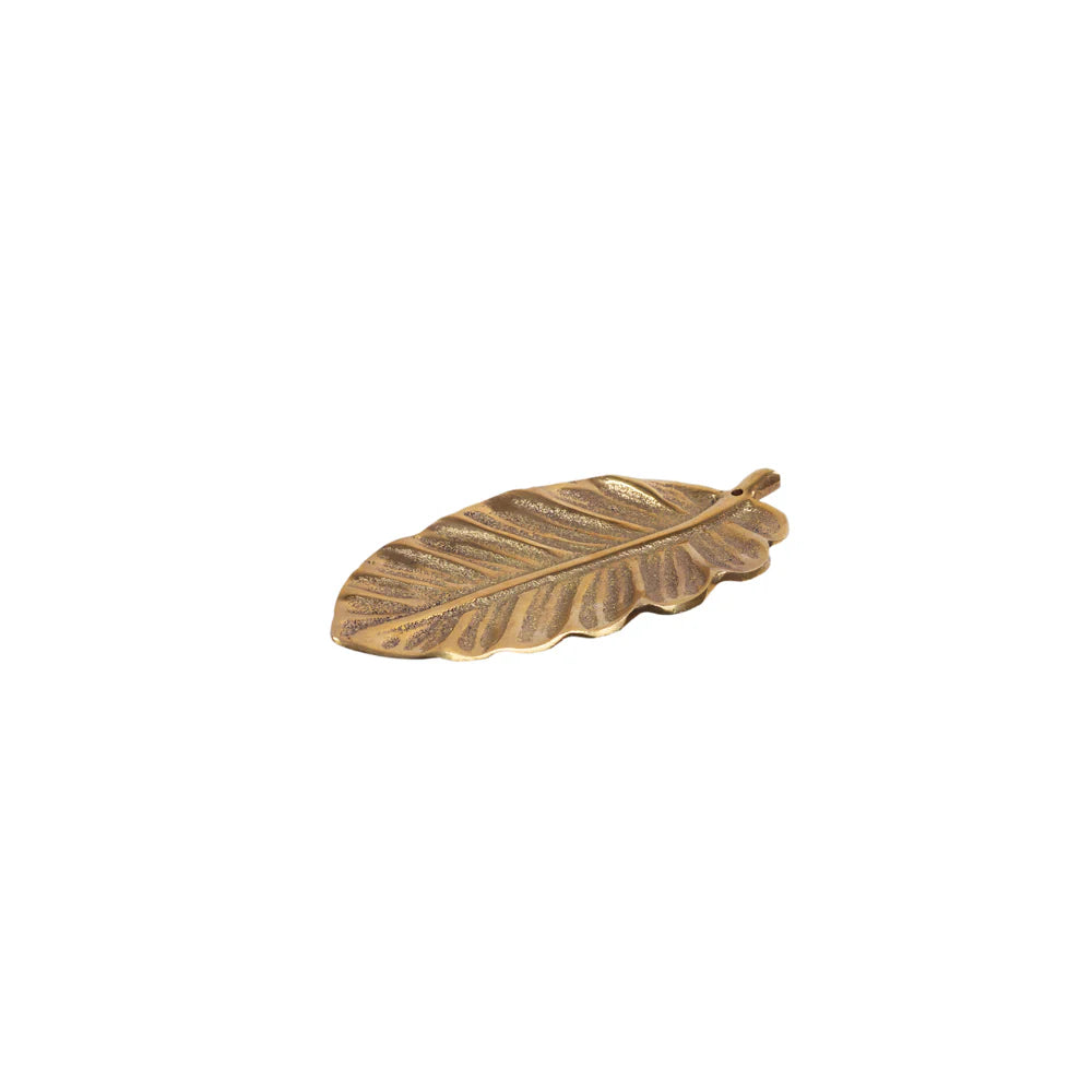 Brass Leaf Incense Holder