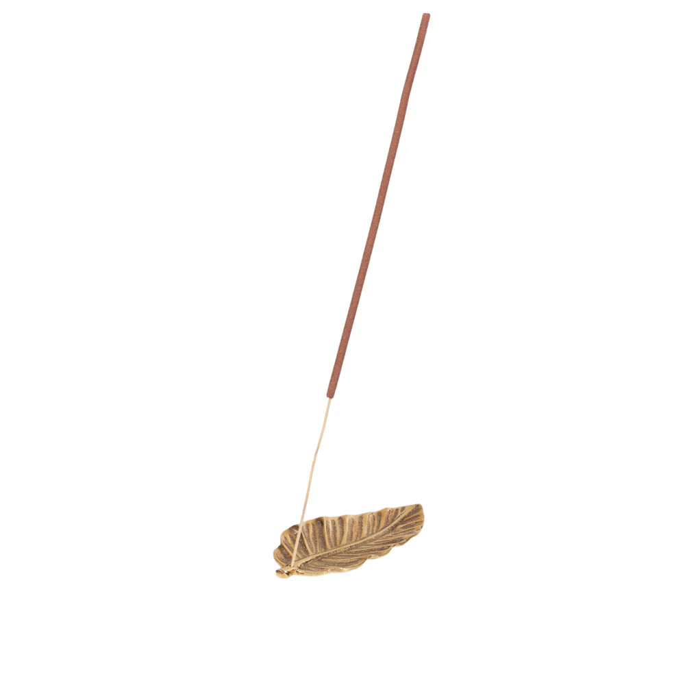 Brass Leaf Incense Holder