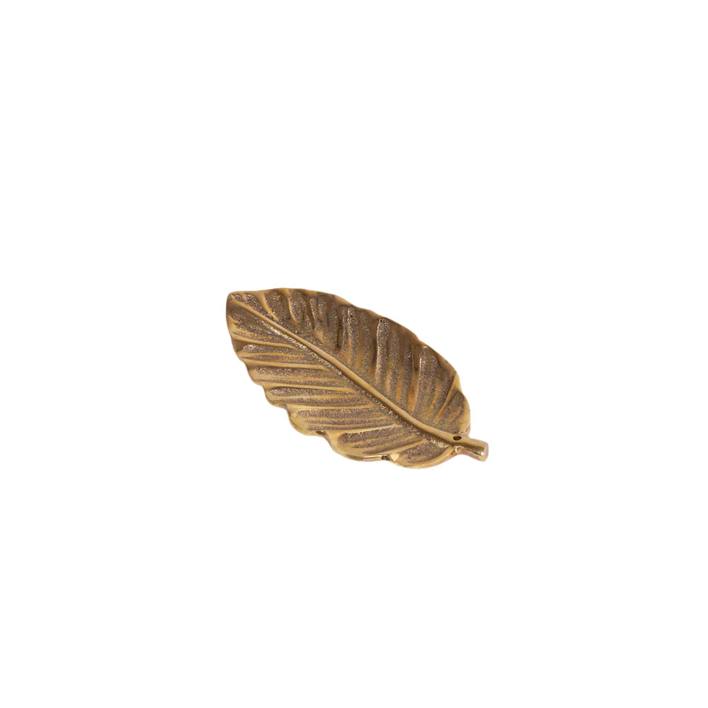 Brass Leaf Incense Holder