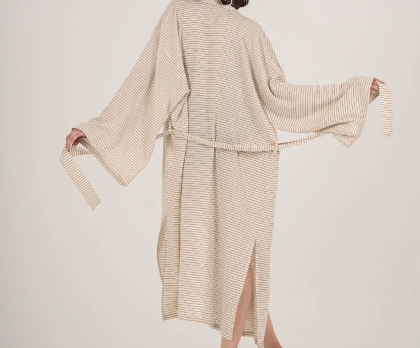 Izzy Robe | Stone Stripe