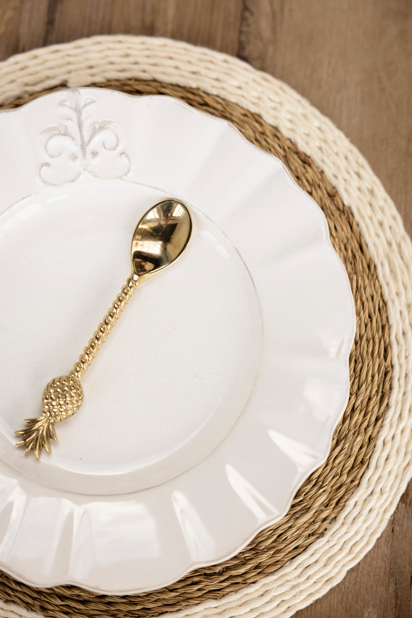 Brass Pineapple Spoon