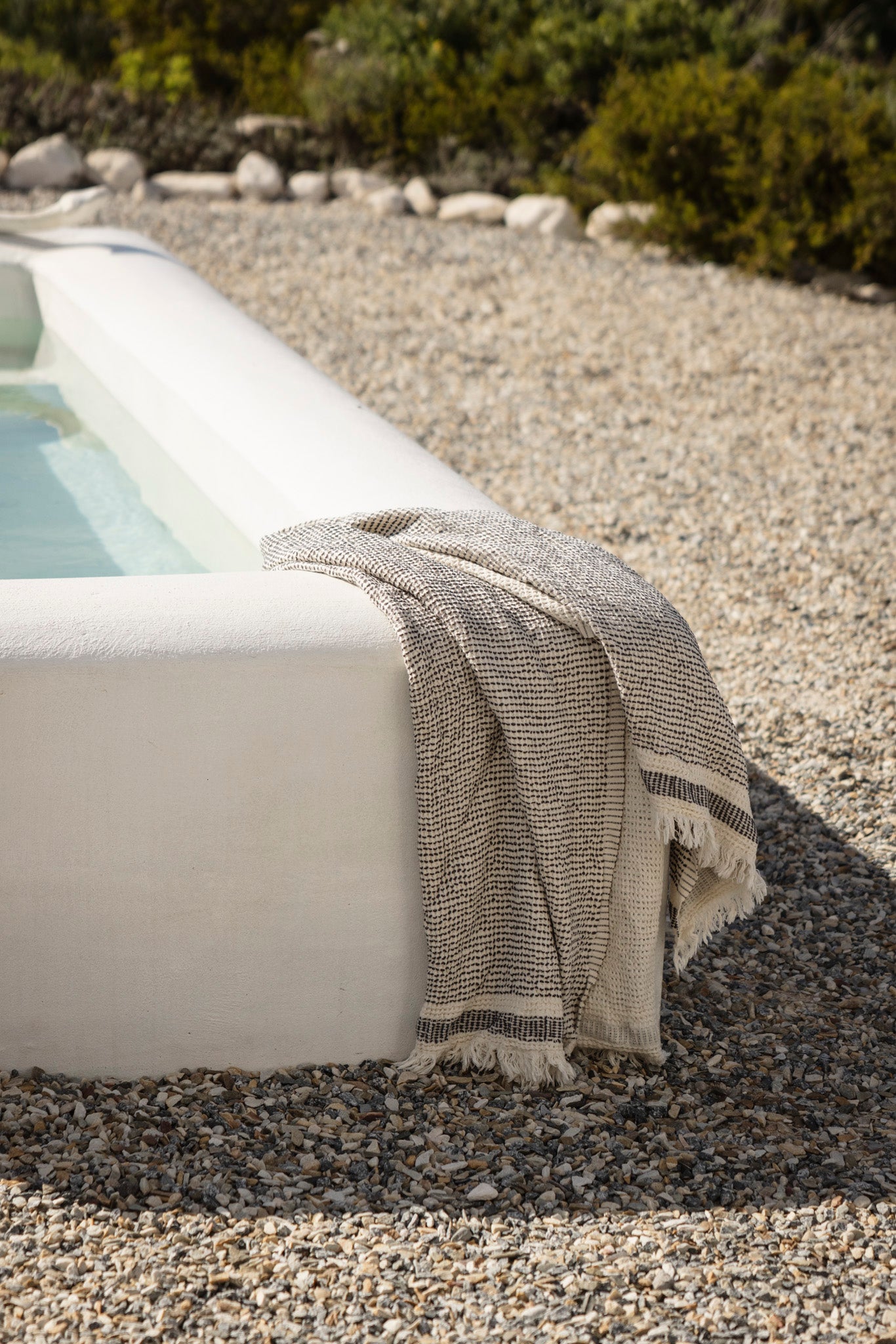 Waffle Weave Towel | Iron Grey
