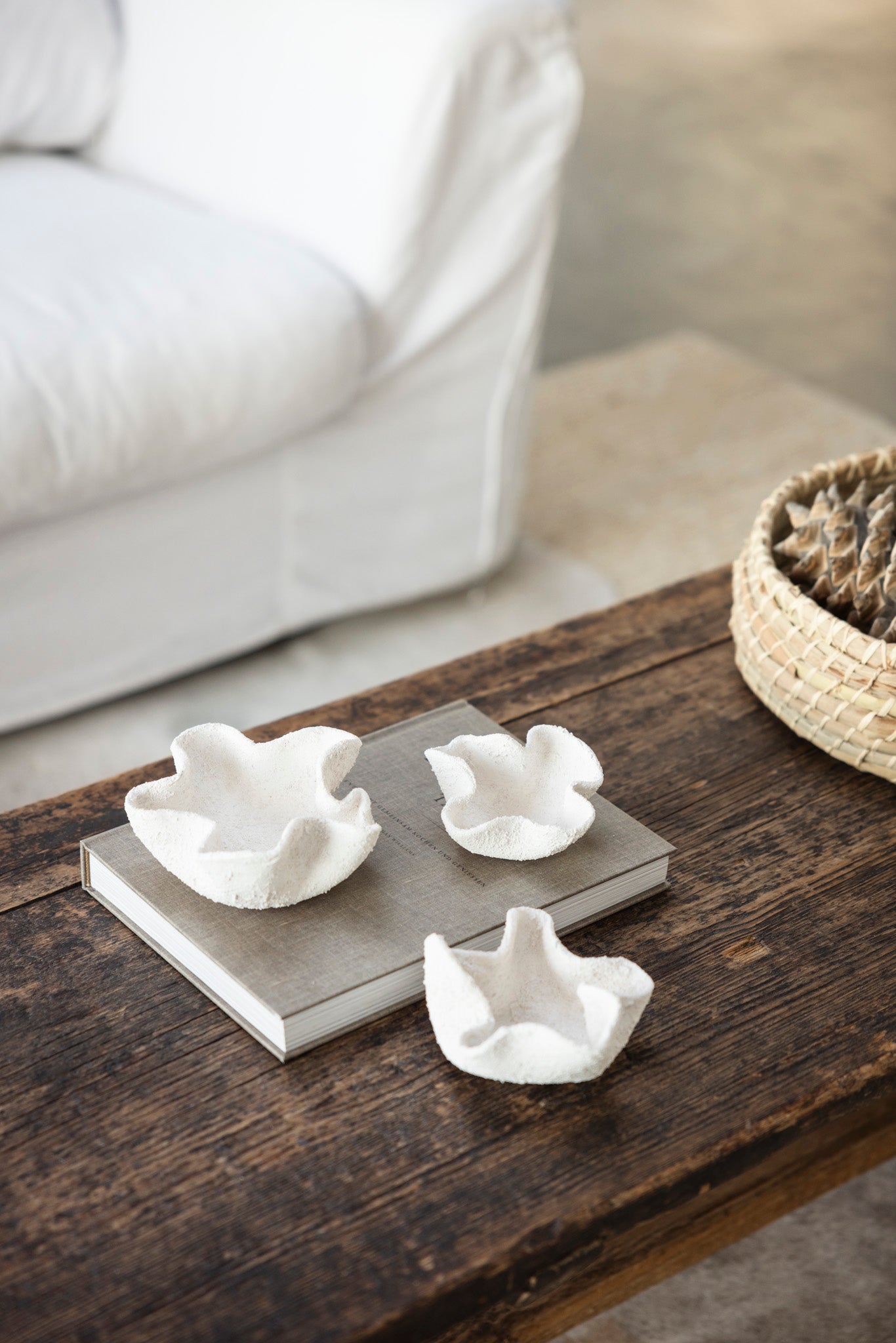Trio of Clay Trinket Bowls