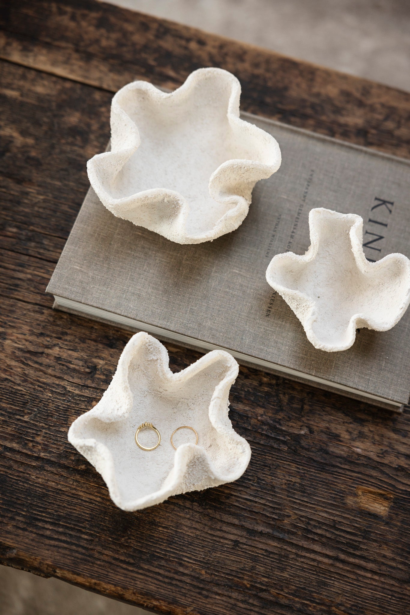 Trio of Clay Trinket Bowls