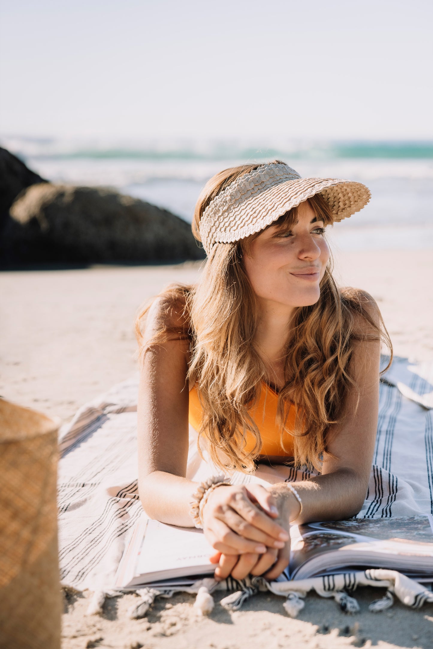 Bali Straw Visor | Natural