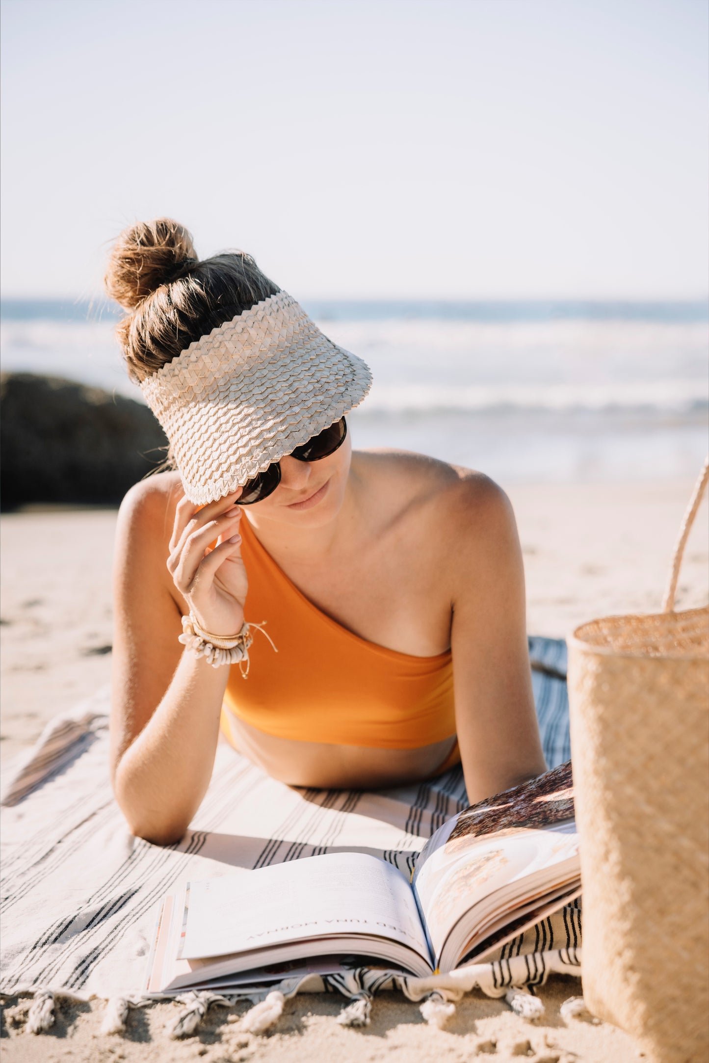 Bali Straw Visor | Natural