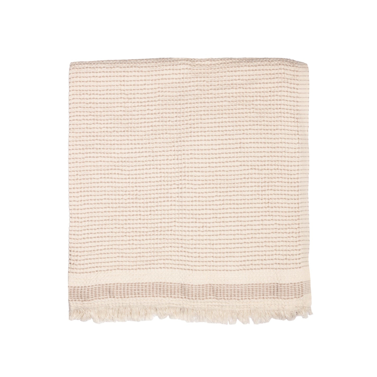 Waffle Weave Towel | Stone Beige