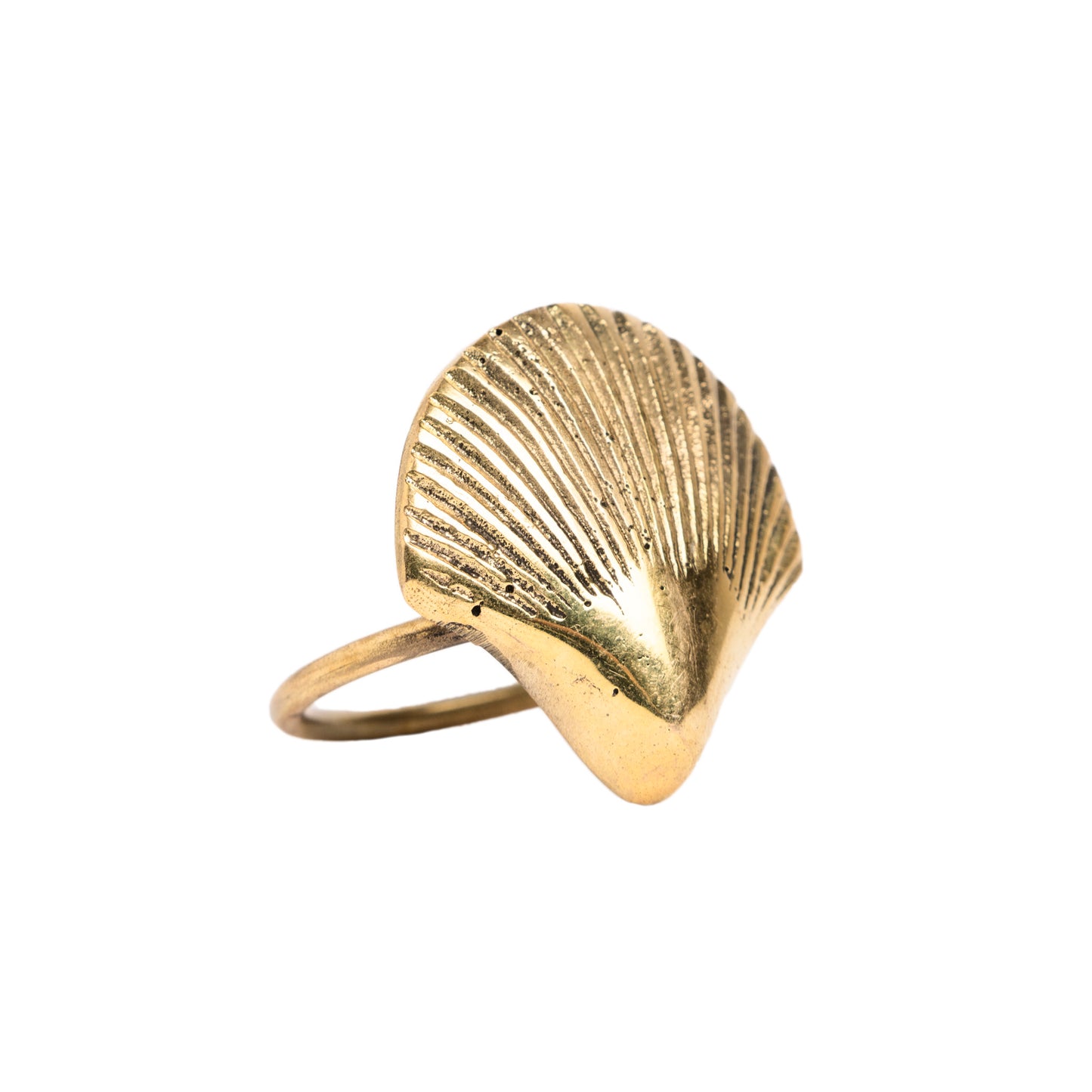 Brass Shell Napkin Rings