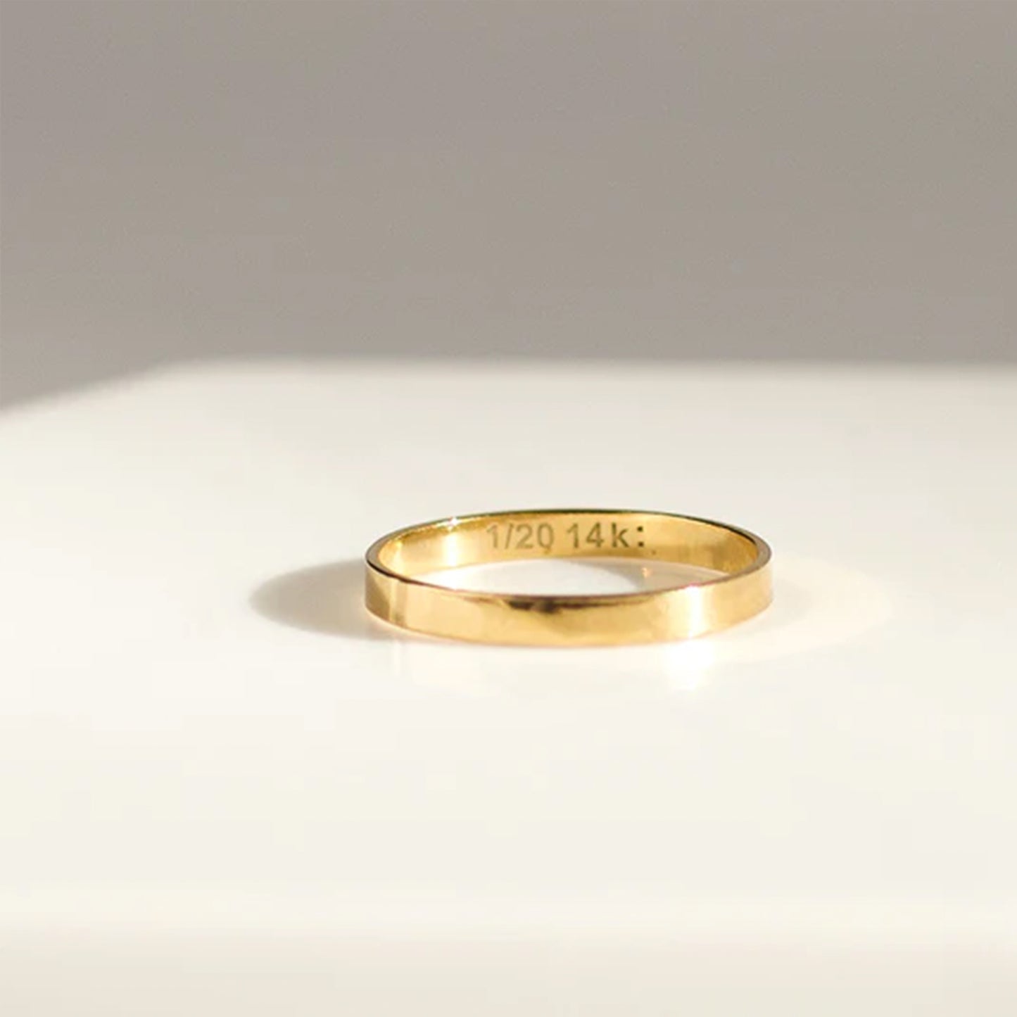 SEE WHY | Flat Stackable Gold Rings