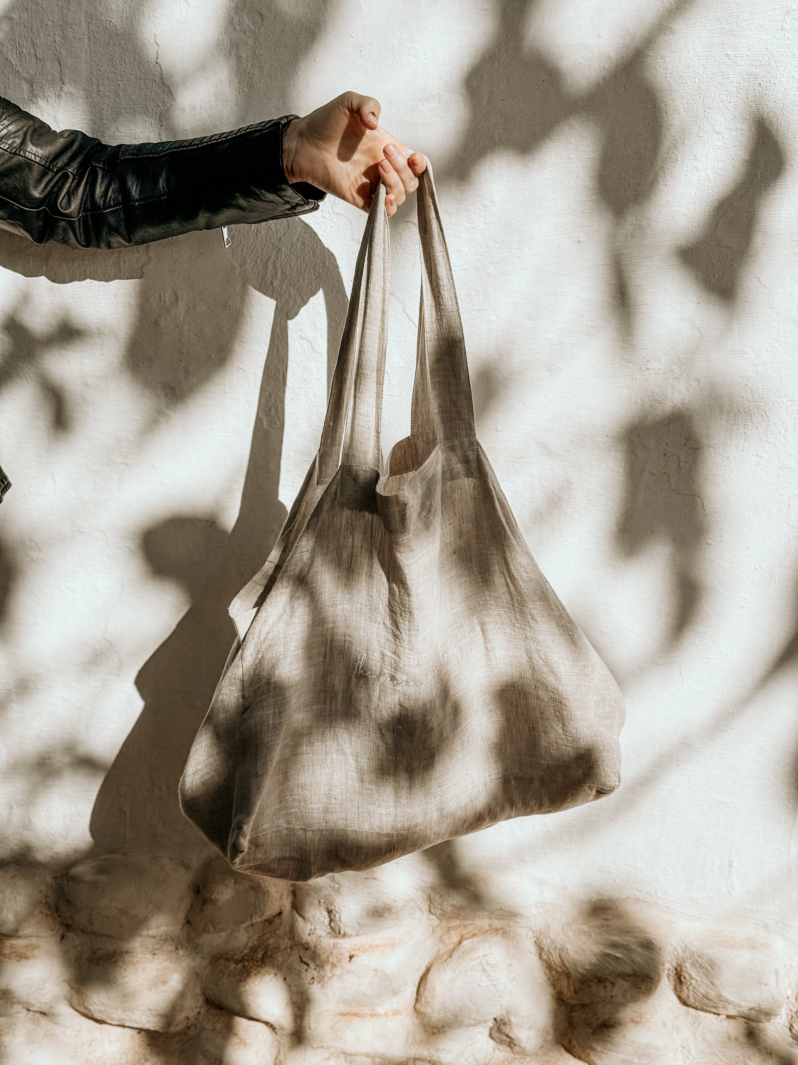 Linen Tote Bag The Peace and Love Club