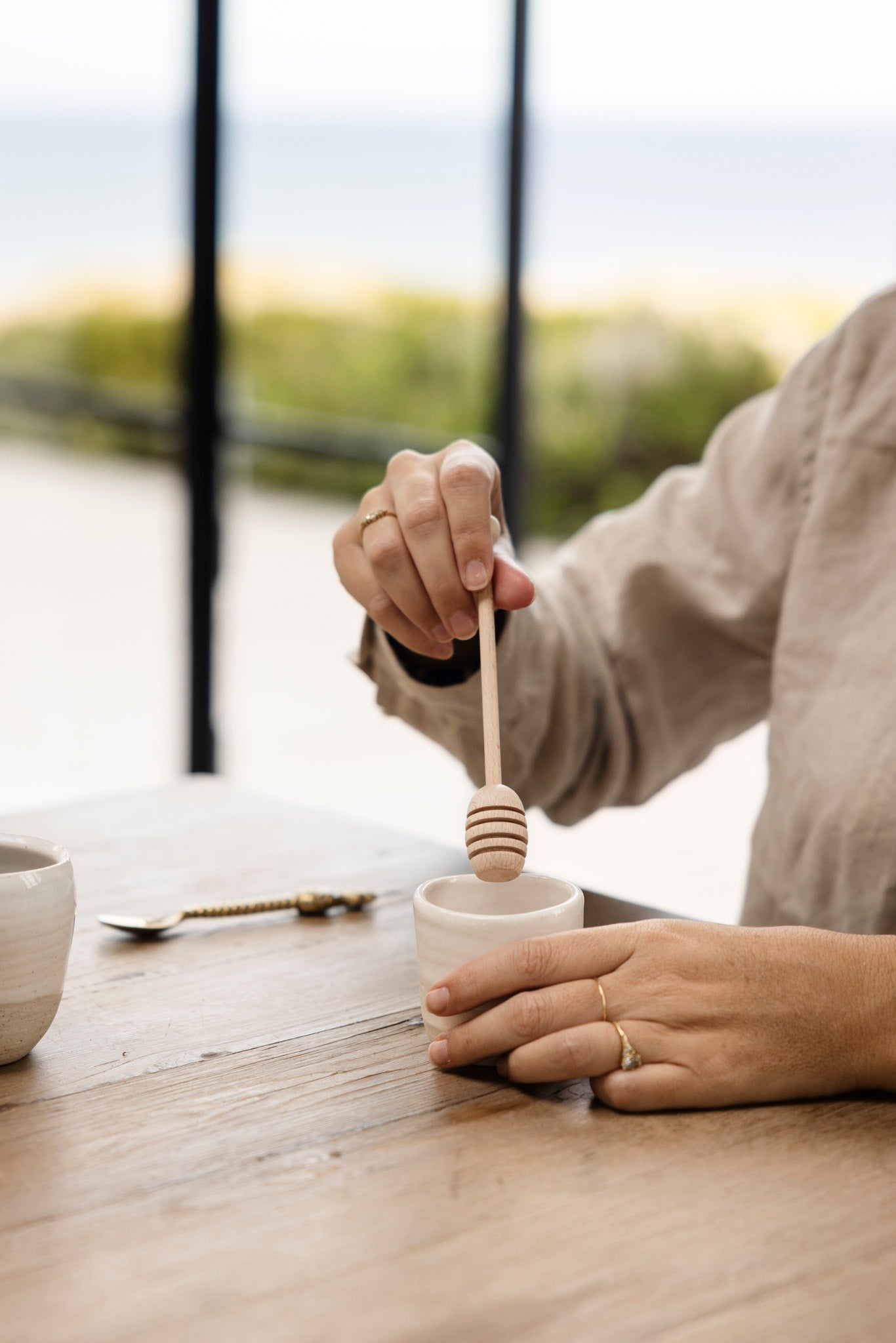 Wooden Honey Dipper