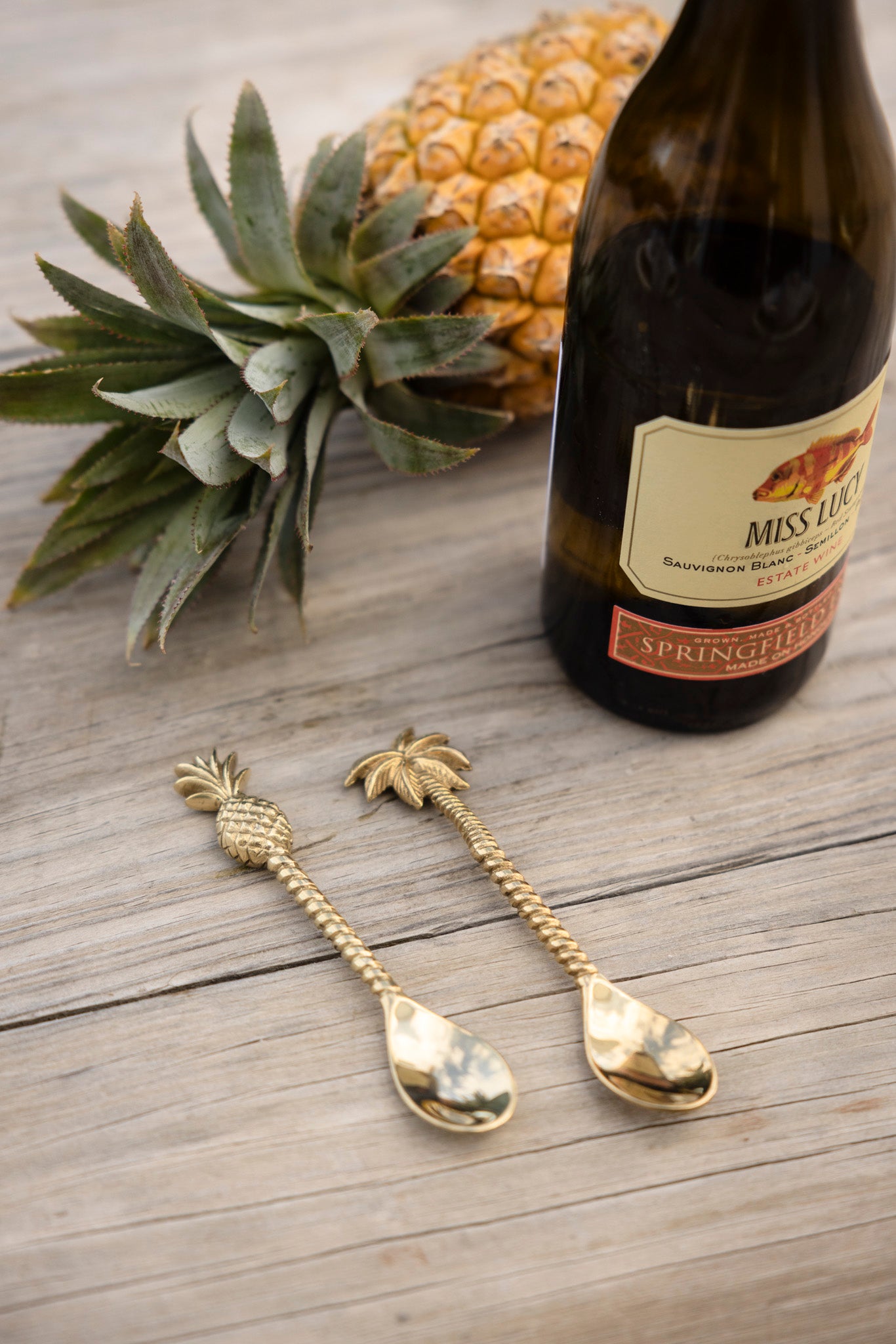 Brass Palm Tree Spoon