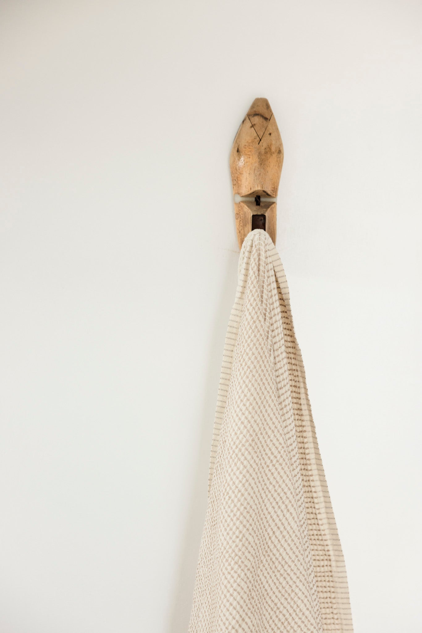 Waffle Weave Towel | Stone Beige