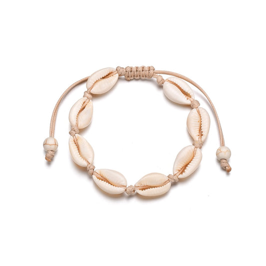 cowrie shell anklet